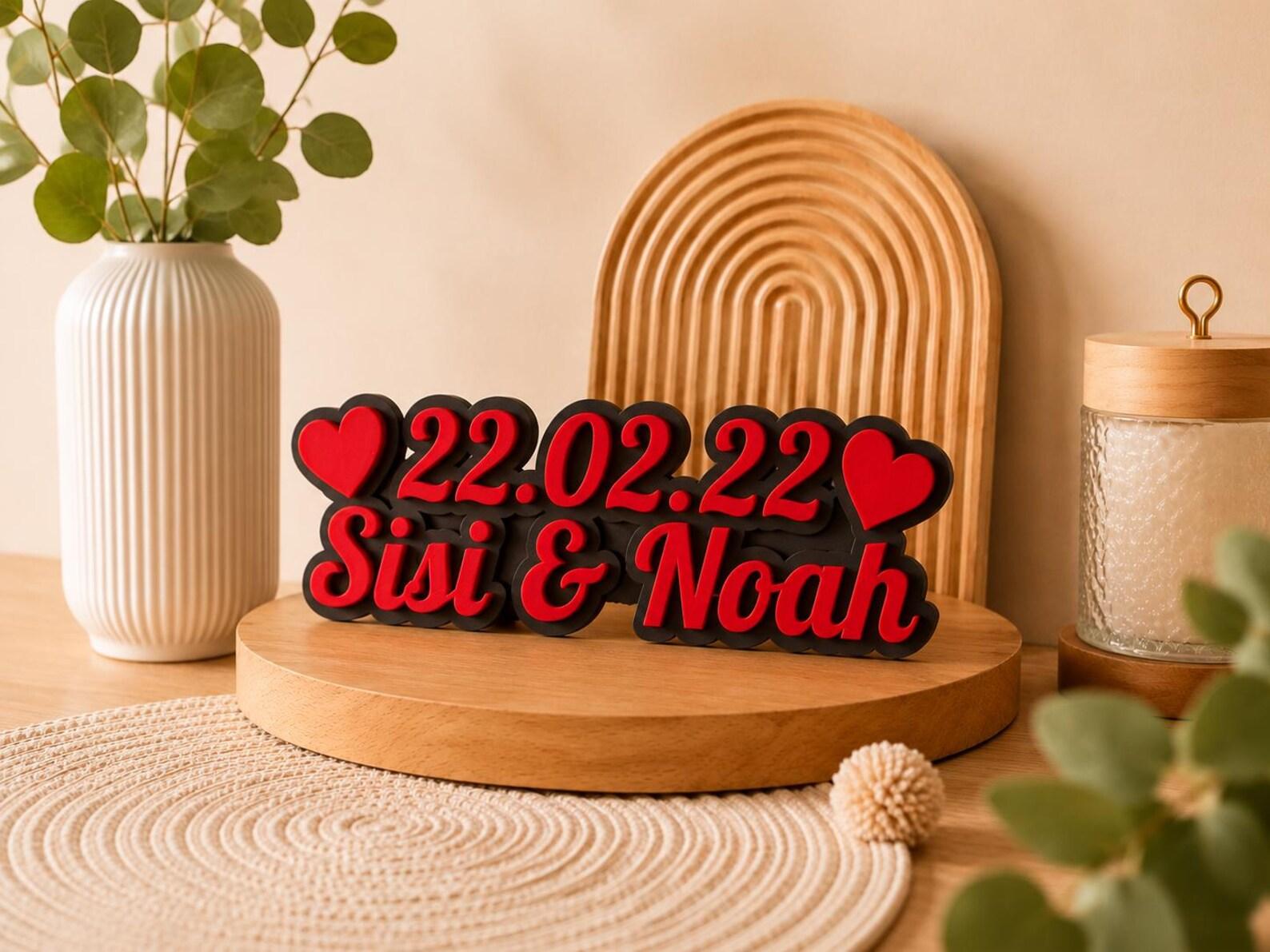 Sisi & Noah 3D-Schriftzug